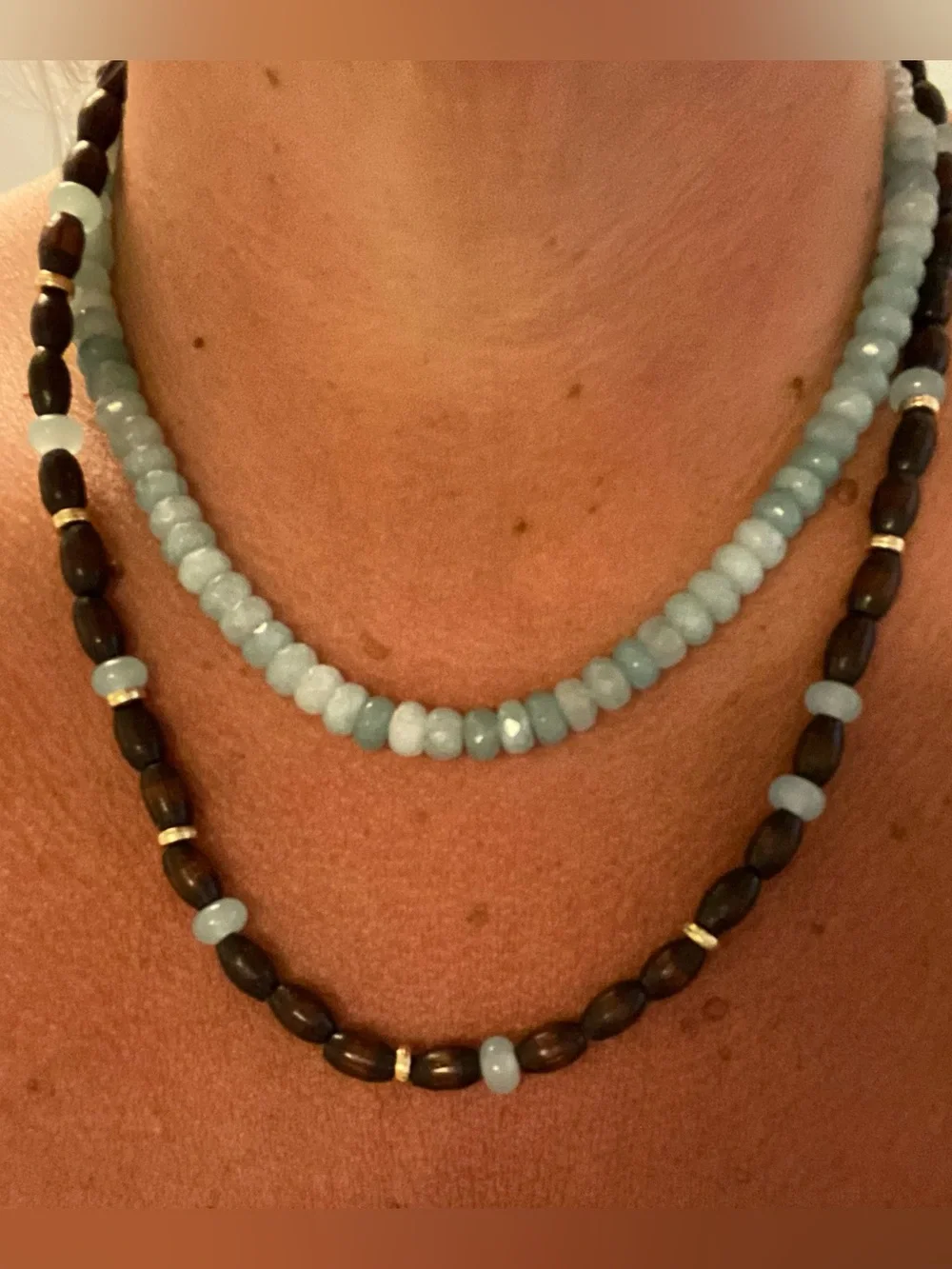 Handmade Beaded Necklace Set - Women's Layered Jewelry